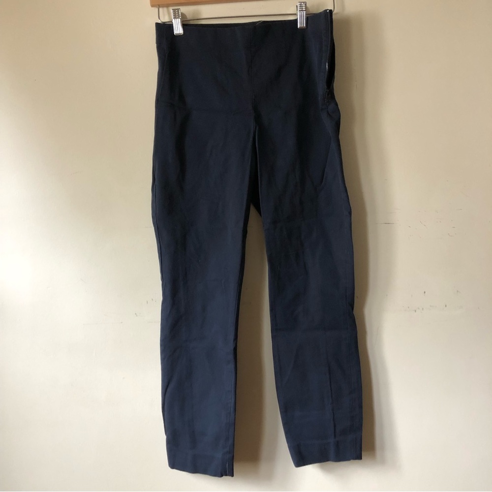 Everlane The Side-Zip Stretch Cotton Pant | Navy - Picture 6 of 11